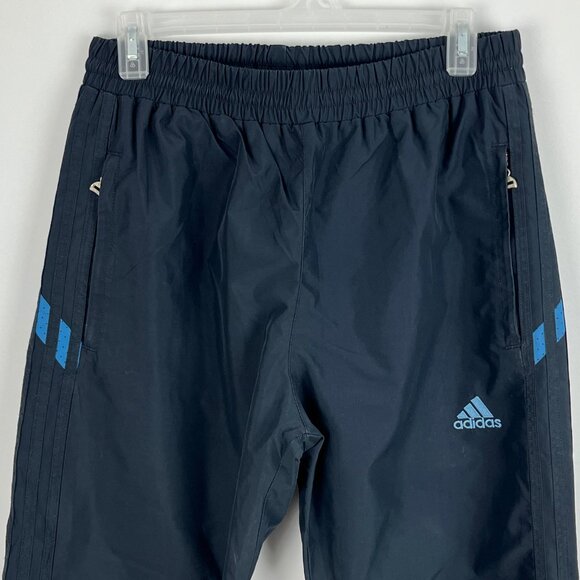 Adidas Activewear Track Pants Size L Black Elastic Waist 30in Lined Pockets - Picture 2 of 9